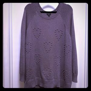 Torrid heart sweater